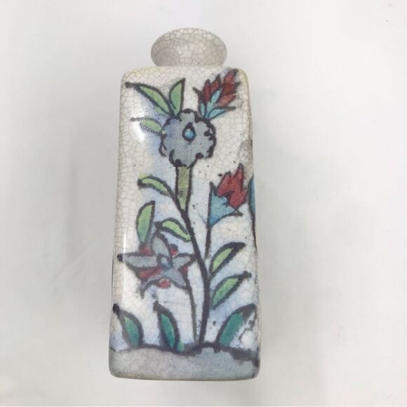 Pottery Barn Iznik Decorative Stoneware Vases Set of Two - Picture 7 of 16